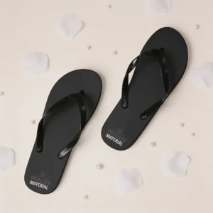 Chanclas minimal negras boda