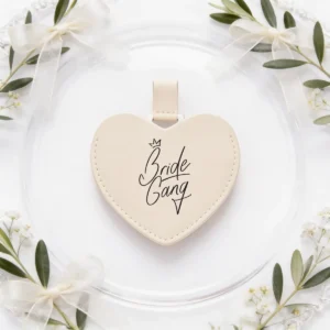 Espejo corazón crema boda bride gang