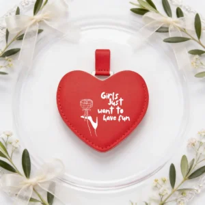 Espejo corazón rojo boda girls just want to have fun