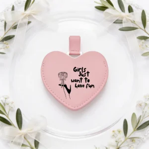 Espejo corazón rosa boda girls just want to have fun