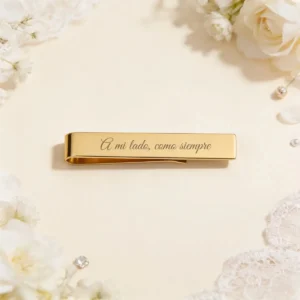 Pasador de corbata oro clip boda a mi lado siempre