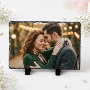 Pizarra portafotos rectangular 19x14,2cm boda