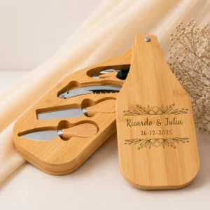 Set vino y queso boda bouquet