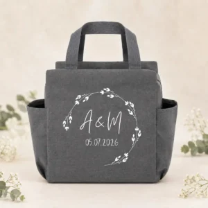 Bolsa nevera gris boda basic relleno