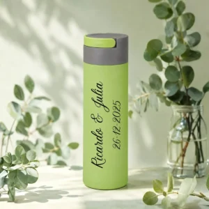 Botella verde 450ml boda elegance