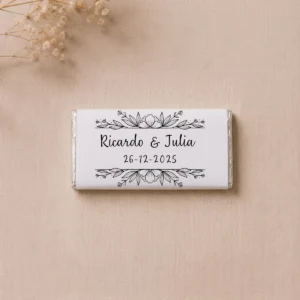 Chocolate mini tableta boda bouquet