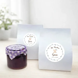 Mermelada de vino 40g bautizo osito niño