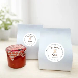 Mermelada de pétalos violetas 40g bautizo osito niño