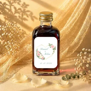 Licor café 50ml cristal boda corazón