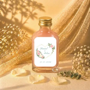 Licor crema 50ml cristal boda corazón
