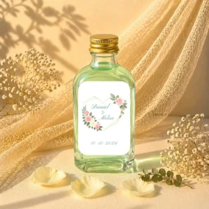 Licor mojito 50ml cristal boda corazón