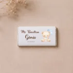 Chocolate bautizo personalizado niño osito