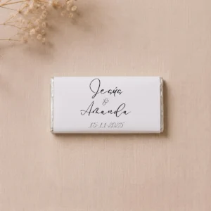 Chocolate mini tableta boda floral