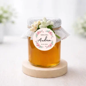 Miel artesana 125g bautizo rosa rosada