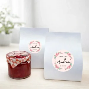 Mermelada de pétalos de rosa 40g bautizo rosa rosada