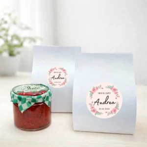 Mermelada de pimiento rojo 40g bautizo rosa rosada