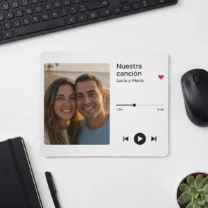 Alfombrilla de ratón con foto «Nuestra canción»