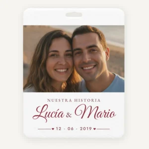 Ambientador para el coche para la pareja «Foto de aniversario»