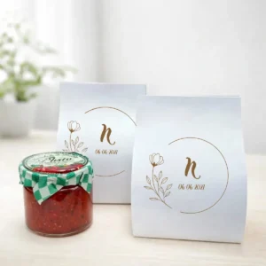 Mermelada de pimiento rojo 40g bautizo círculo floral inicial