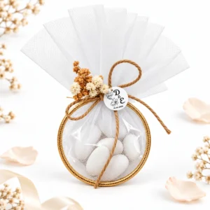 Peladillas blancas de almendra 1kg boda tulipan