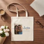 Bolsa de tela para la pareja «Foto con palabra»