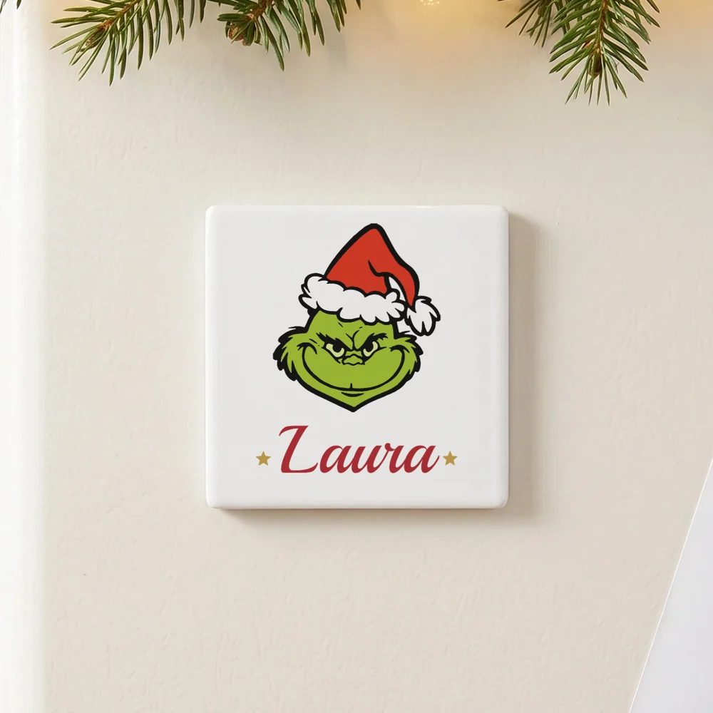 Imán del Grinch personalizado con nombre