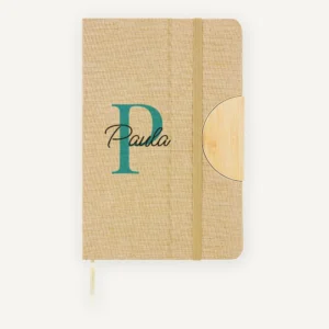 Libreta personalizada con inicial y nombre