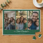 Puzle de Navidad con 3 fotos «Collage navideño»